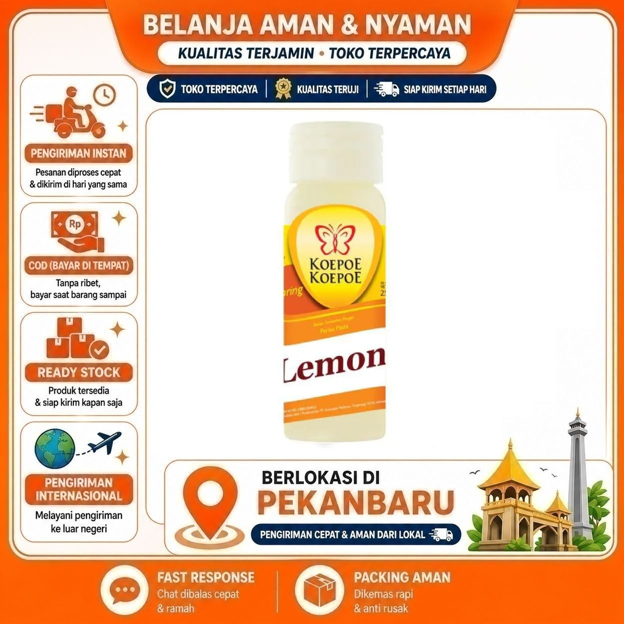 [SDW] pekanbaru/25ml Koepoe Koepoe Perisa Pasta Lemon Bahan Baking Kue Cake Mix Makanan Food Halal