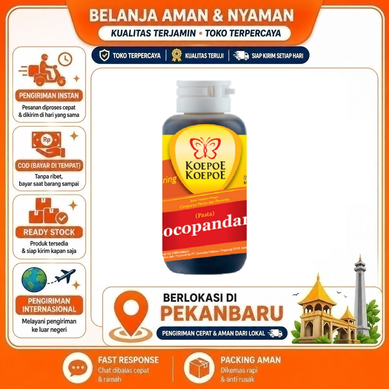 [SDW] pekanbaru/60ml Koepoe Koepoe Perisa Pasta Cocopandan Coco Pandan Bahan Campuran Olahan Makanan