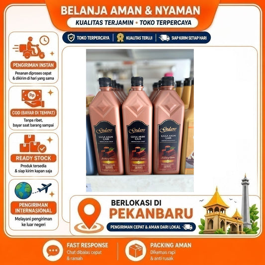 [SDW] pekanbaru/1.3 kg Gulare Gula Aren Cair Arenga Palm Syrup Premium Rasa Alami & Lembut Halal