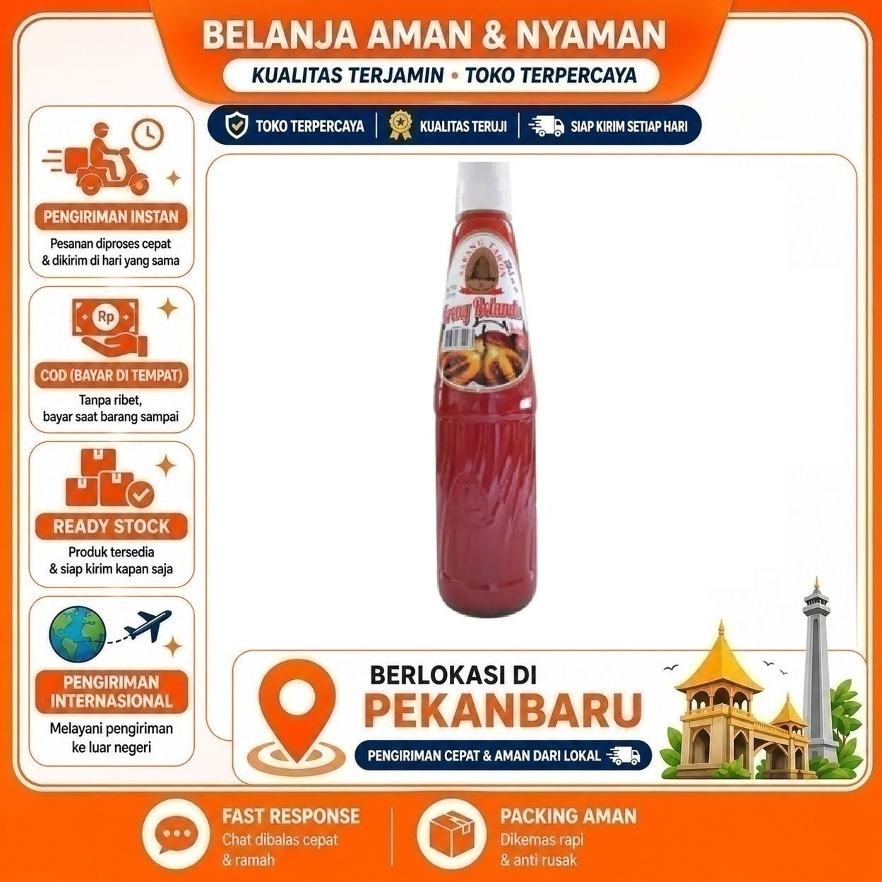 [SDW] pekanbaru/430ml Sarang Tawon Sirup Rasa Terong Belanda Bahan Minuman Kemasan Botol Kaca Halal