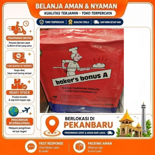 Pekanbaru 500 Gram Baker's Bonus A Bahan Tambahan Pangan Campuran Pengemulsi Roti Empuk Lembut