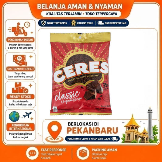 Pekanbaru 140 Gram Ceres Classic Original Chocolate Meses Coklat Cokelat Bahan Dekorasi Kue