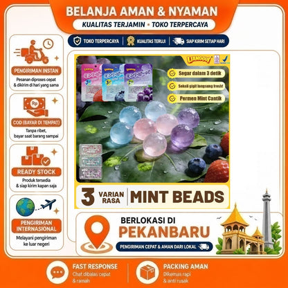 [SDW] pekanbaru/Lianggui Permen Mint Mutiara 1 Saset 3 gr Rasa Stroberi Blueberi Anggur Grape Halal