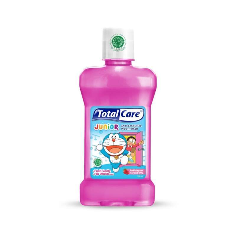 Pekanbaru Total Care Junior Mouthwash Bubble Gum Strawberry [250 Ml]