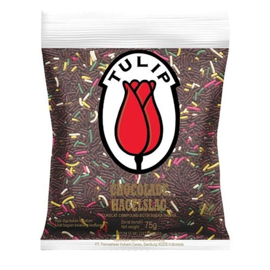 Pekanbaru Tulip Chocolade Hagelslag Warna 75Gr