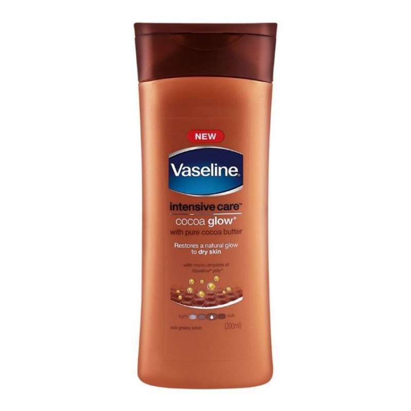 Pekanbaru Vaseline B/Lotion Cocoa Glow 200Ml