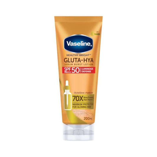 Pekanbaru Vaseline Healthy Bright Gluta-Hya Serum Burst Lotion Spf50 Pa+++ 200Ml