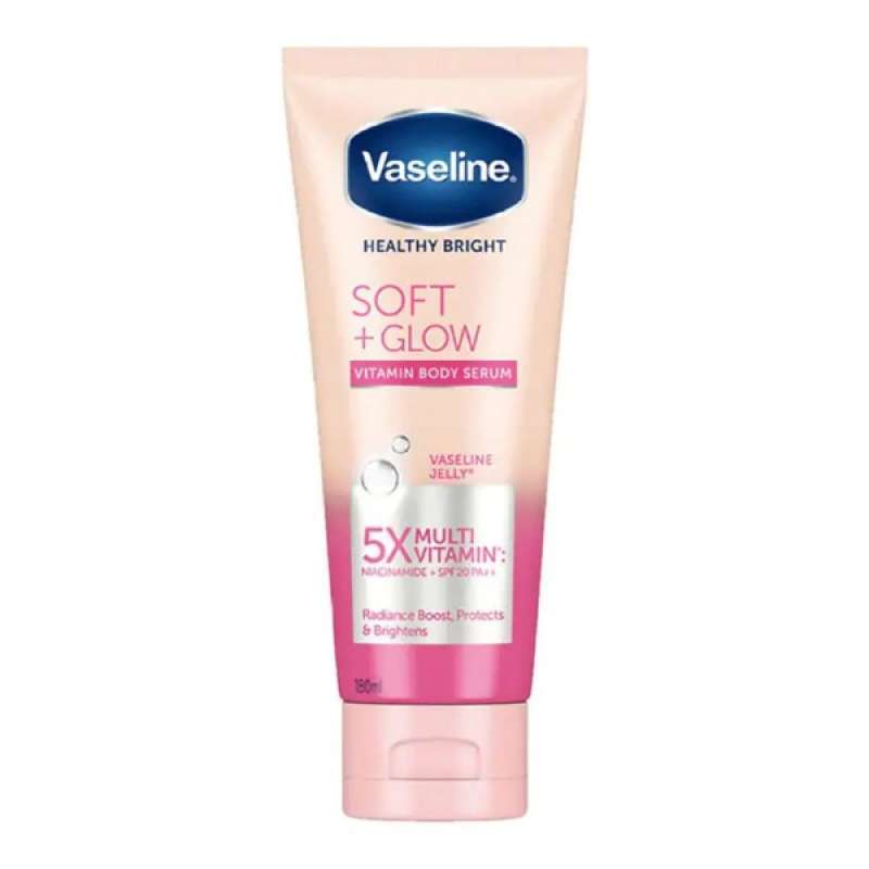 Pekanbaru Vaseline Gluta Vit Soft+Glow Spf20 180Ml