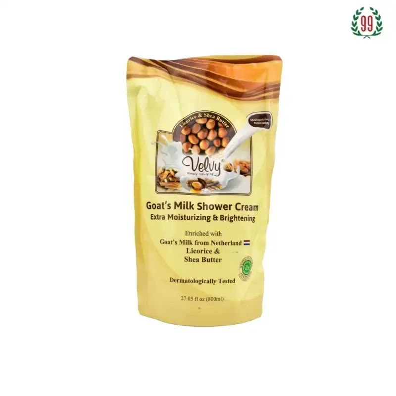 Pekanbaru VELVY SHOWER CREAM LICORICE&SHEA BUTTER 800ML REFILL